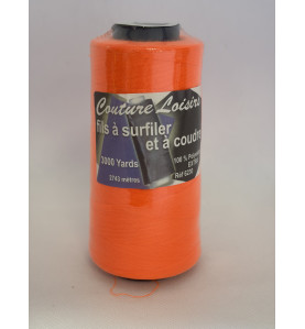 Cône 2743 m polyester 6230-202 orange fluo Couture & Surfilage