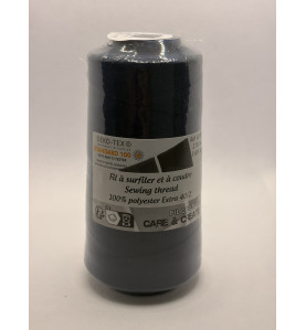 Cône 2743 m polyester 6230-147 bleu foncé Couture & Surfilage