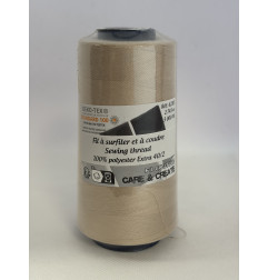 Cône 2743 m polyester beige 6230-155 couture & surfilage