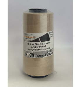 Cône 2743 m polyester beige 6230-155 couture & surfilage