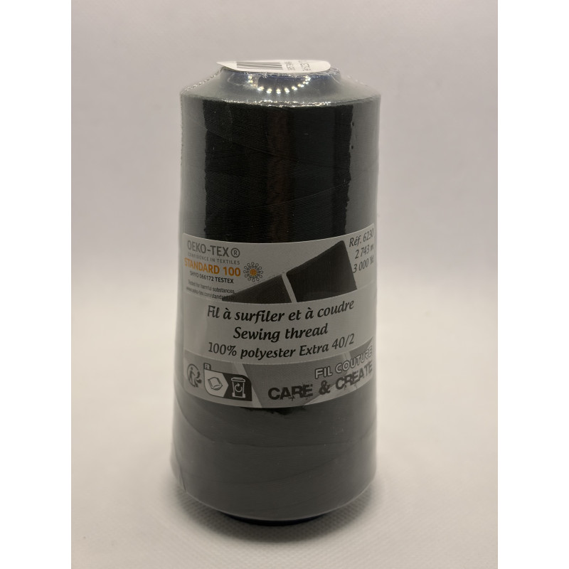 Cône 2743 m polyester gris sombre 6230-173 couture & surfilage