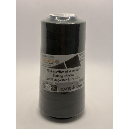 Cône 2743 m polyester gris sombre 6230-173 couture & surfilage