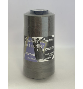 Cône 2743 m polyester gris 6230-170 couture & surfilage