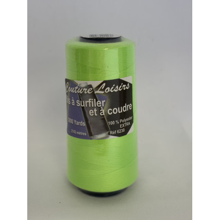 Cône 2743 m polyester 6230-201 vert fluo Couture & Surfilage