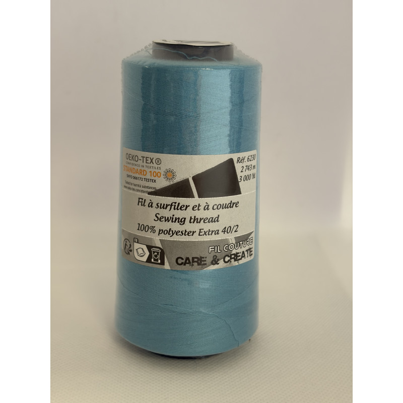 Cône 2743 m polyester 6230-141 bleu Couture & Surfilage Cône 2743 m polyester 6230-141 bleu Couture & Surfilage