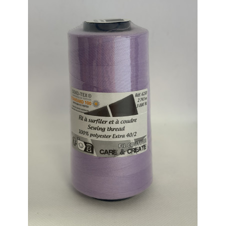 Cône 2743 m polyester 6230- 125 Lilas Couture & Surfilage