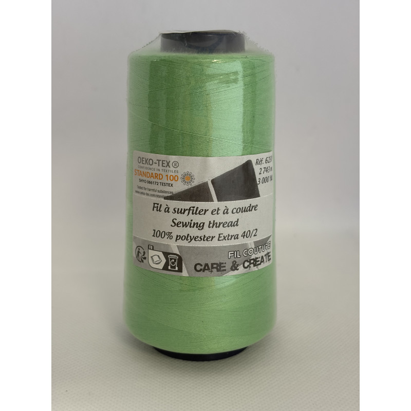 Cône 2743 m polyester 6230- 132 Vert clair Couture & Surfilage