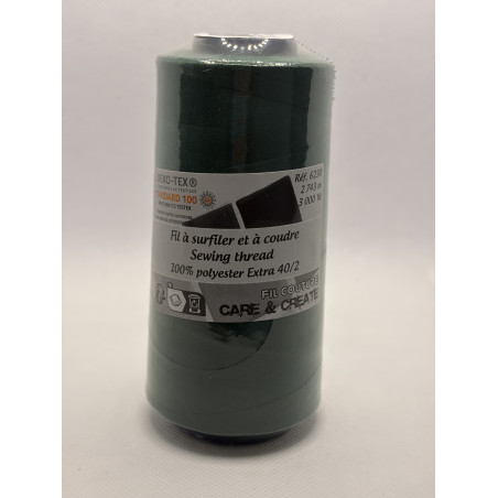 Cône 2743 m polyester 6230- 137 Vert foncé Couture & Surfilage