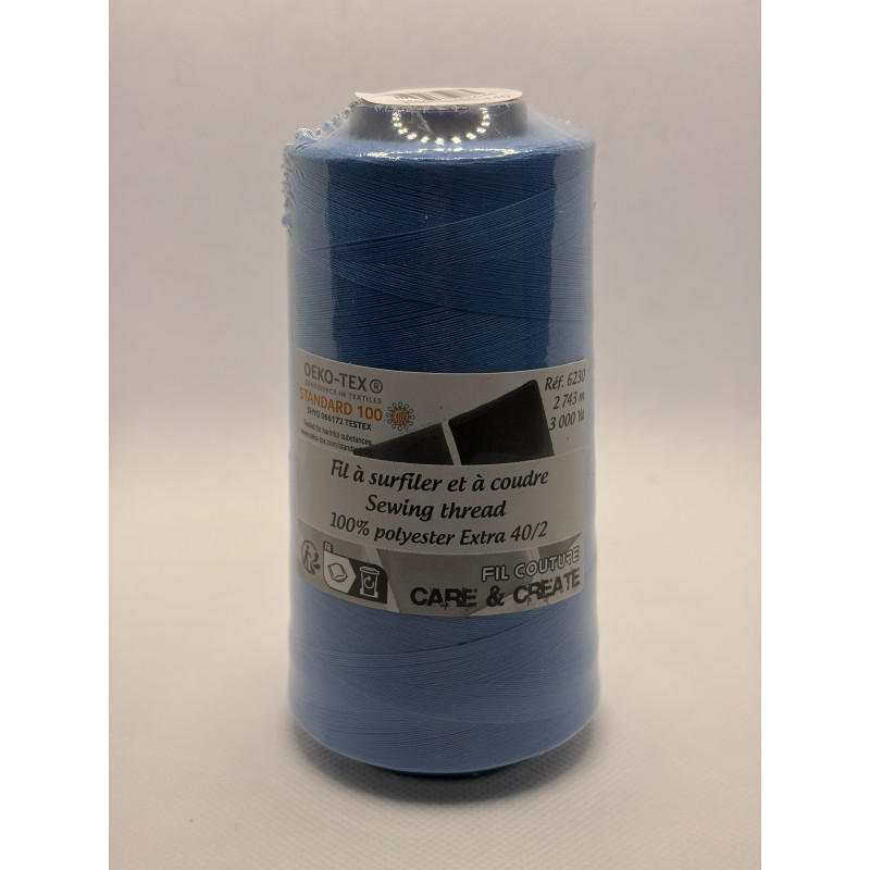 Cône 2743 m polyester 6230- 140 Bleu Couture & Surfilage Cône 2743 m polyester 6230- 140 Bleu Couture & Surfilage