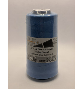 Cône 2743 m polyester 6230- 140 Bleu Couture & Surfilage