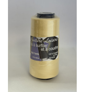 Cône 2743 m polyester 6230-100 Ecru Couture & Surfilage