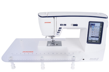 Table d'extension incluse avec la Janome Skyline S7 AE